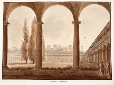 The Cloister of the Charterhouse by Agostino Tofanelli